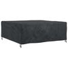 vidaXL Funda para muebles Liso Negro 200 x 200 x 90 cm 600D