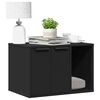 vidaXL Mueble arenero de gatos madera ingenier&iacute;a negro 60x40x40 cm
