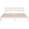 vidaXL Estructura de cama Blanco 180 x 200 cm Madera maciza de Pino