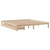 vidaXL Estructura de cama con cajones madera maciza de pino 180x200 cm