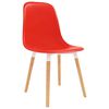 vidaXL Sillas de comedor 6 pcs Rojo 47 x 50.5 x 83 cm