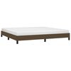vidaXL Cama sin colchón tela marrón oscuro 200x200 cm