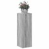 vidaXL Soportes de plantas madera ingenier&iacute;a gris Sonoma 33x33x100cm