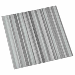 vidaXL Tablones de suelo autoadhesivos Gris y Negro 30,5 x 30,5 cm