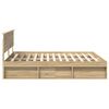 vidaXL Estructura de cama Sonoma 180 x 200 cm Madera de pino macizo