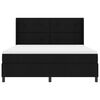 vidaXL Cama tipo Box Spring con colch&oacute;n Negro 200 x 180 cm tela