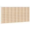 vidaXL Vitrina de madera para coleccionistas con 80 compartimentos 80x4,5x40,5 cm