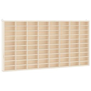 vidaXL Vitrina de madera para coleccionistas con 80 compartimentos 80x4,5x40,5 cm