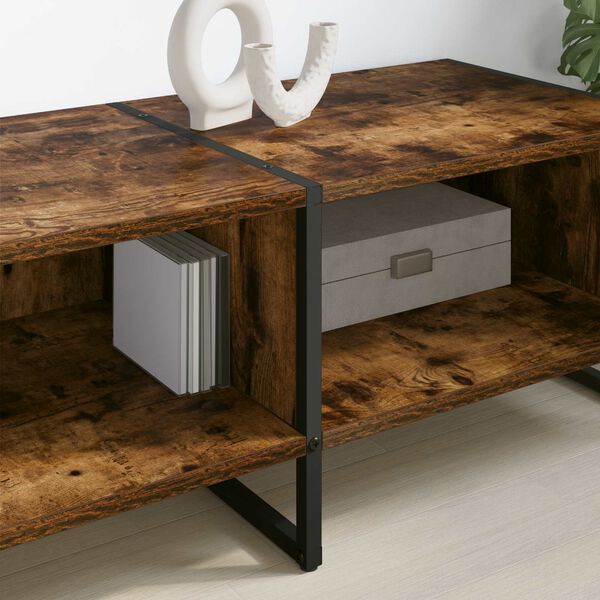 vidaXL Gabinete de TV Roble Humo 170.5 x 36 x 30.5 cm