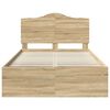 vidaXL Estructura de cama Sonoma 120 x 190 cm Madera de pino macizo