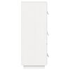 vidaXL Aparador alto madera maciza de pino blanco 34x40x108,5 cm