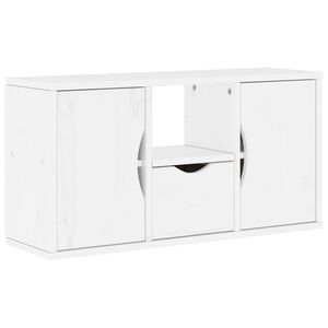 vidaXL Mueble para TV con caj&oacute;n ODDA blanco 79x24x40 cm madera pino