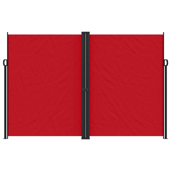 vidaXL Toldo lateral retráctil rojo 220x1200 cm