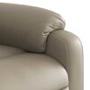 vidaXL Sill&oacute;n reclinable elevable cuero artificial color capuchino