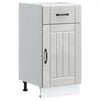 vidaXL Mueble bajo de cocina Lucca madera contrachapada gris cemento