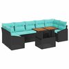 vidaXL Conjunto de sof&aacute;s de jard&iacute;n 8 uds. 7-N&uacute;mero de plazas