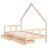 vidaXL Estructura de cama para ni&ntilde;os con cajones madera pino 90x200 cm