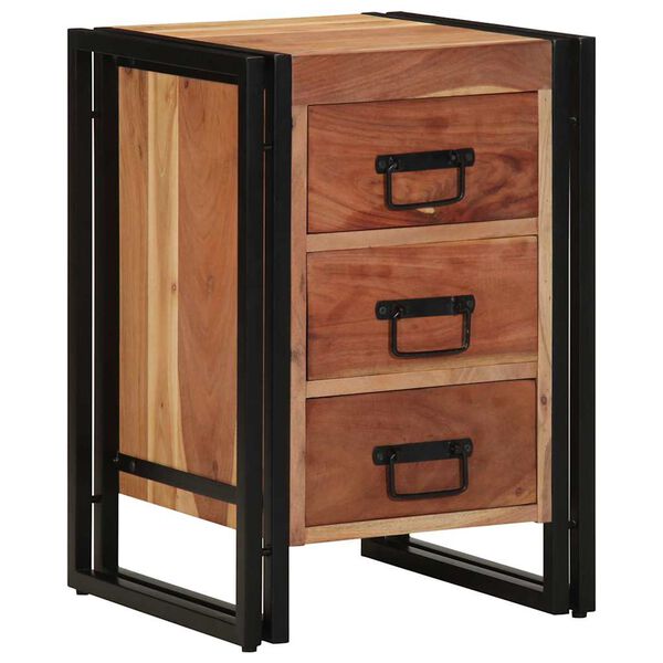 vidaXL Armario de Noche Marr&oacute;n 40 x 40 x 59 cm Madera de Acacia S&oacute;lida