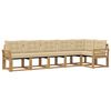 vidaXL Conjunto de sof&aacute;s de exterior 6 uds. y Beige
