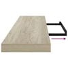 vidaXL Estantes flotantes pared 4 uds MDF color roble 120x23,5x3,8 cm