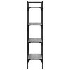 vidaXL Librería 4 estantes madera gris Sonoma 56x31,5x138,5 cm