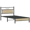 vidaXL Estructura de cama sin colch&oacute;n 107x203 cm madera roble Sonoma