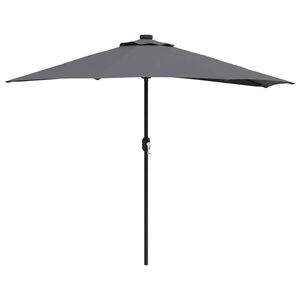 vidaXL Sombrilla de jard&iacute;n 294 x 150 x 224 cm Poli&eacute;ster y Acero