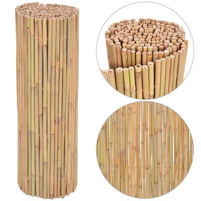 vidaXL Valla de bambú 300x100 cm