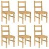 vidaXL Juego de comedor Panama 7 pzas madera maciza de pino