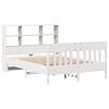 vidaXL Estructura de cama sin colch&oacute;n madera de pino blanca 140x190 cm