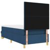 vidaXL Cama tipo Box Spring con colch&oacute;n Azul 100 x 200 cm tela