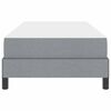 vidaXL Cama tipo Box Spring con colchón Gris Claro 90 x 190 cm tela