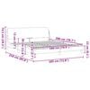 vidaXL Estructura de cama Dover cuero sint&eacute;tico gris 180x200 cm