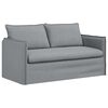 vidaXL Sof&aacute; 2 pcs Gris Claro 196 x 82 x 85 cm tela