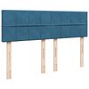 vidaXL Cama box spring con colch&oacute;n terciopelo azul 140x190 cm