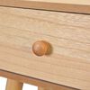 vidaXL Mesitas de noche 2 uds madera maciza de pino marr&oacute;n 40x30x61cm