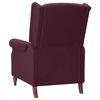 vidaXL Sill&oacute;n reclinable de tela morado