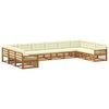 vidaXL Juegos de sof&aacute;s 10 uds. Madera de Acacia S&oacute;lida