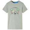 vidaXL Camiseta infantil caqui claro 140