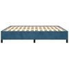vidaXL Estructura de cama sin colch&oacute;n terciopelo azul oscuro 160x200cm