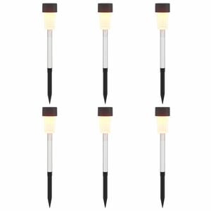 vidaXL Luces solares exteriores con pico de tierra 6 uds. 29,5 cm