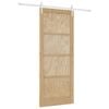 vidaXL Puerta Corredera ORKDAL Natural y Blanco 86 x 211 cm