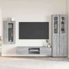 vidaXL Conjunto de mueble de TV con caj&oacute;n FLORIN Gris Sonoma