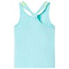 Camiseta de tirantes infantil verde menta claro 140