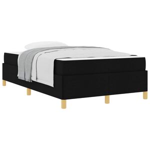 vidaXL Estructura de cama con colch&oacute;n Negro 120 x 190 cm tela