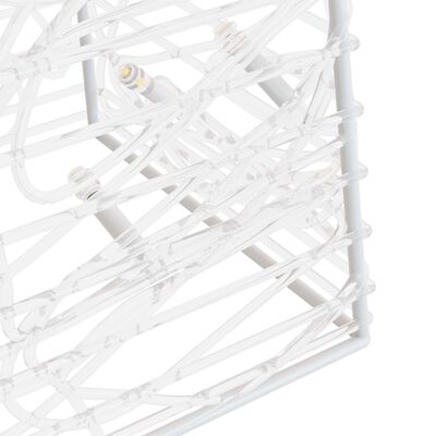 vidaXL Cono de luz LED decorativo acrílico blanco frío 60 cm