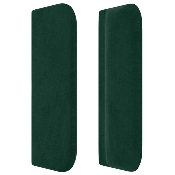 vidaXL Cabecero de terciopelo verde oscuro 93x16x78/88 cm