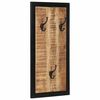 vidaXL Perchero madera maciza de mango rugosa 40x2x80 cm