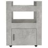 vidaXL Carrito de cocina madera contrachapada gris hormig&oacute;n 60x45x80cm