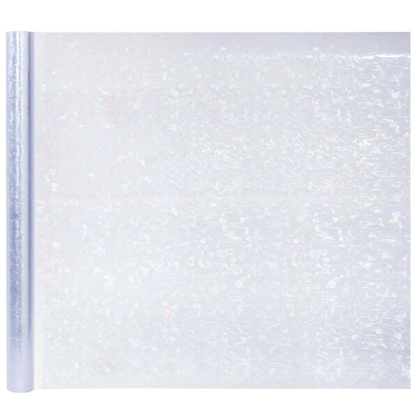 vidaXL L&aacute;minas de ventana esmerilada 3 uds PVC estampado arco iris 3D